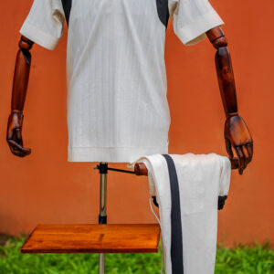 White & Blue Full Set T-Shirt & Pants